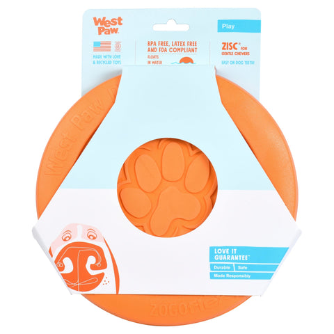 West Paw Zisc Flying Disc Fetch Dog Toys