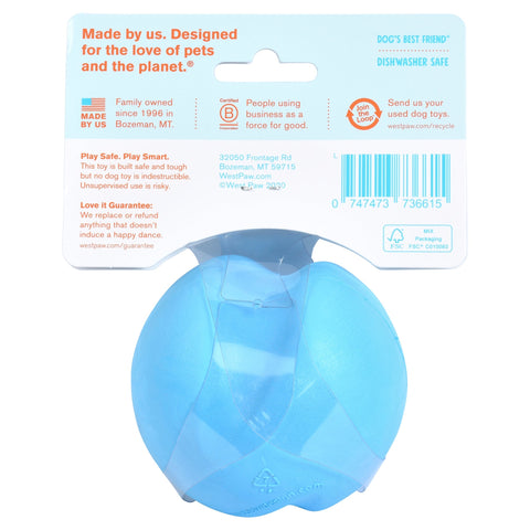 West Paw Jive Zogoflex Fetch Ball Tough Dog Toys