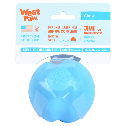West Paw Jive Zogoflex Fetch Ball Tough Dog Toys