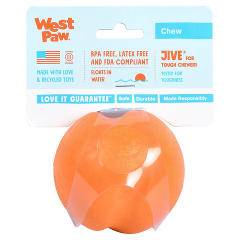 West Paw Jive Zogoflex Fetch Ball Tough Dog Toys