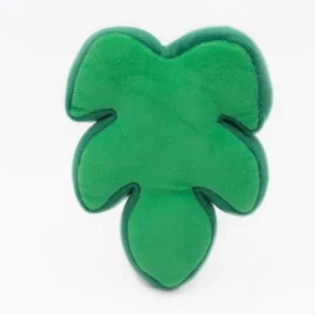 Zippy Paws Dog Toys Plush Squeakie Pattiez - Monstera Leaf