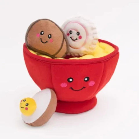 Zippy Paws Dog Toys Plush Burrow - Ramen Bowl