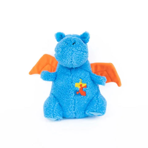 Zippy Paws Dog Toys Plush Cheeky Chumz - Drake the Dragon
