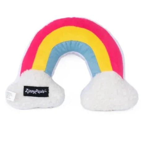 Zippy Paws Dog Toys Plush Squeakie Pattiez - Rainbow