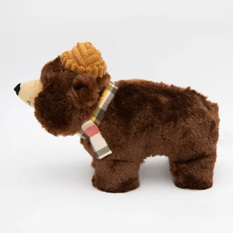 Zippy Paws Dog Toys Plush Grunterz - Bear