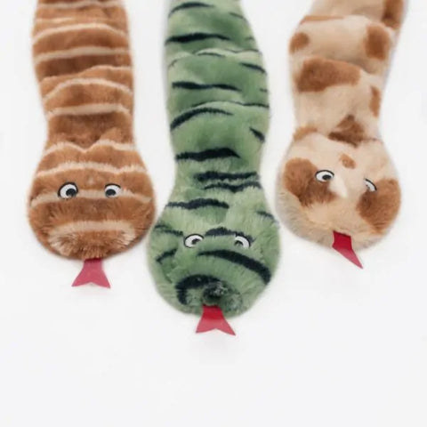 Zippy Paws Dog Toys Skinny Peltz - 3-Pack Large Desert Snakes