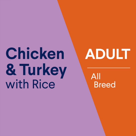 Adult Chicken, Turkey And Rice Wet Dog Food Cans