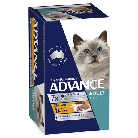 Adult Chicken And Liver Medley Wet Cat Food Trays