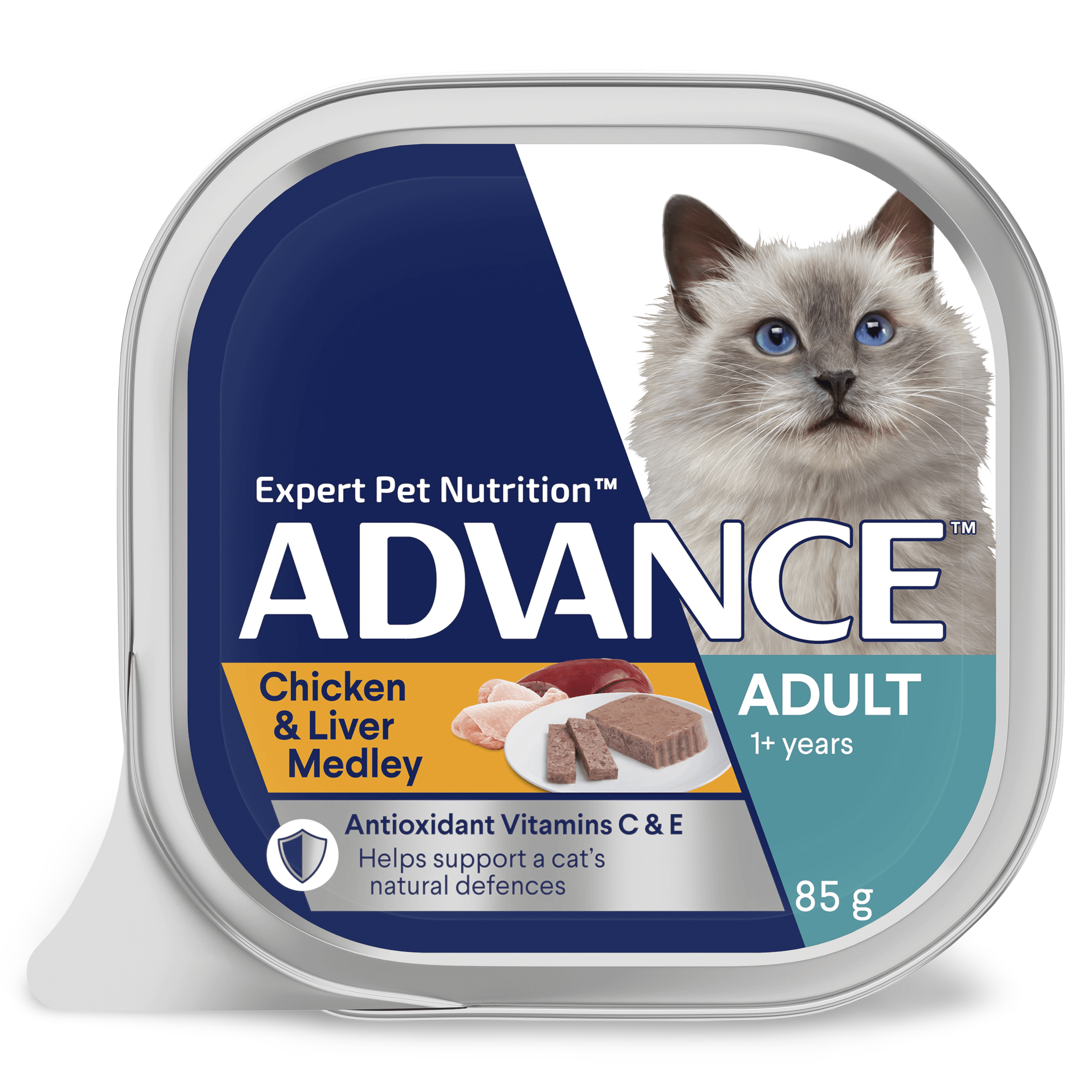 Adult Chicken And Liver Medley Wet Cat Food Trays