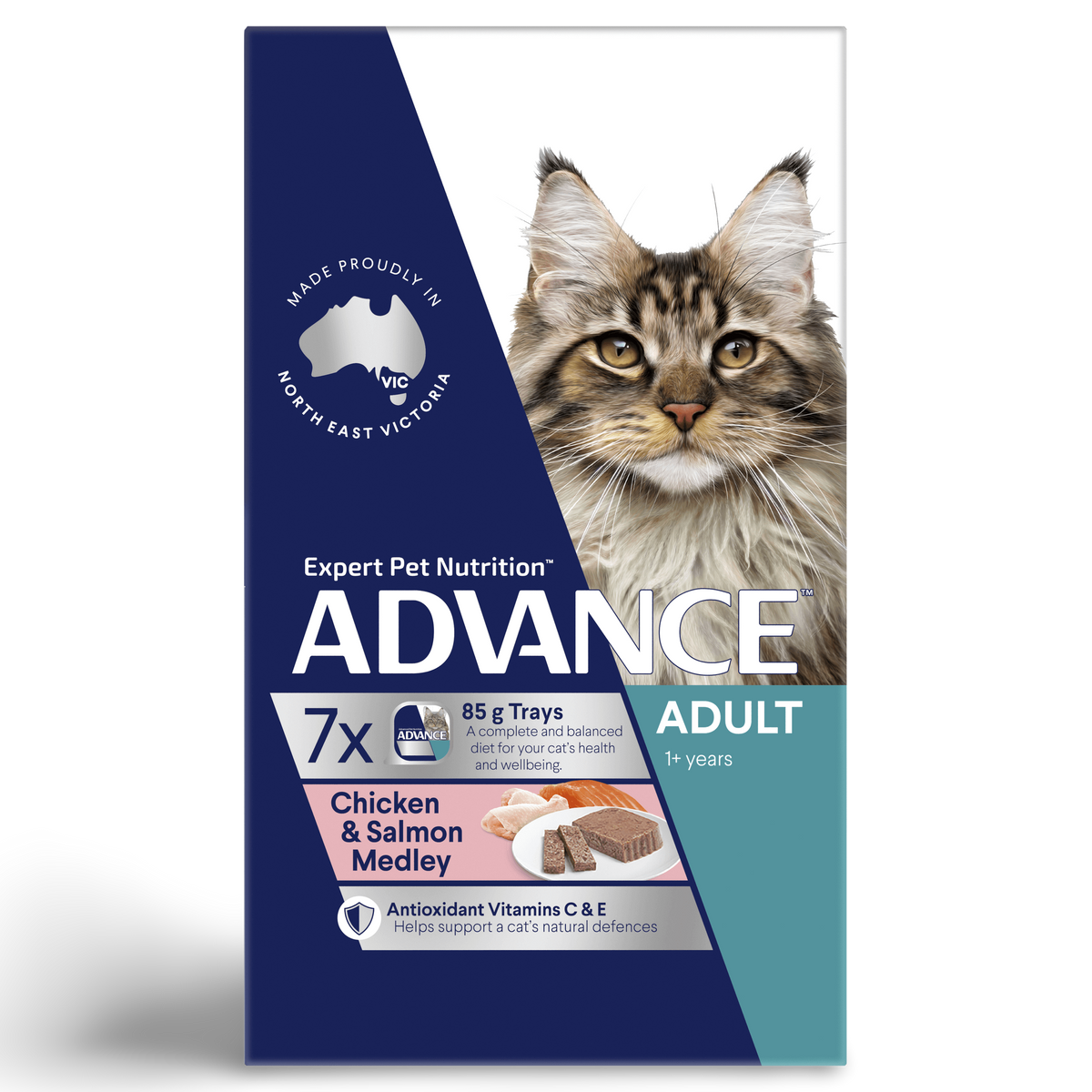 Adult Chicken And Salmon Medley Wet Cat Food Trays