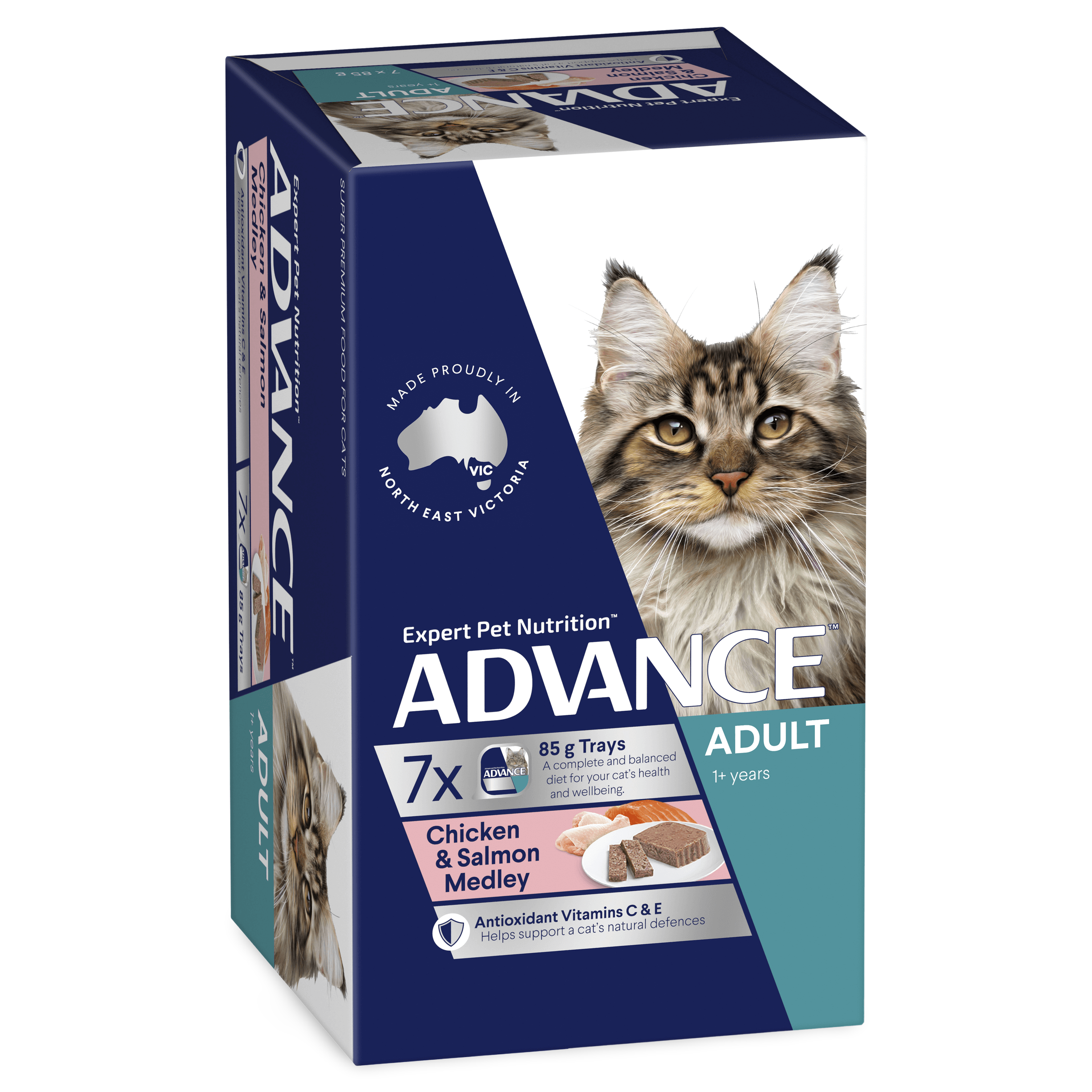 Adult Chicken And Salmon Medley Wet Cat Food Trays