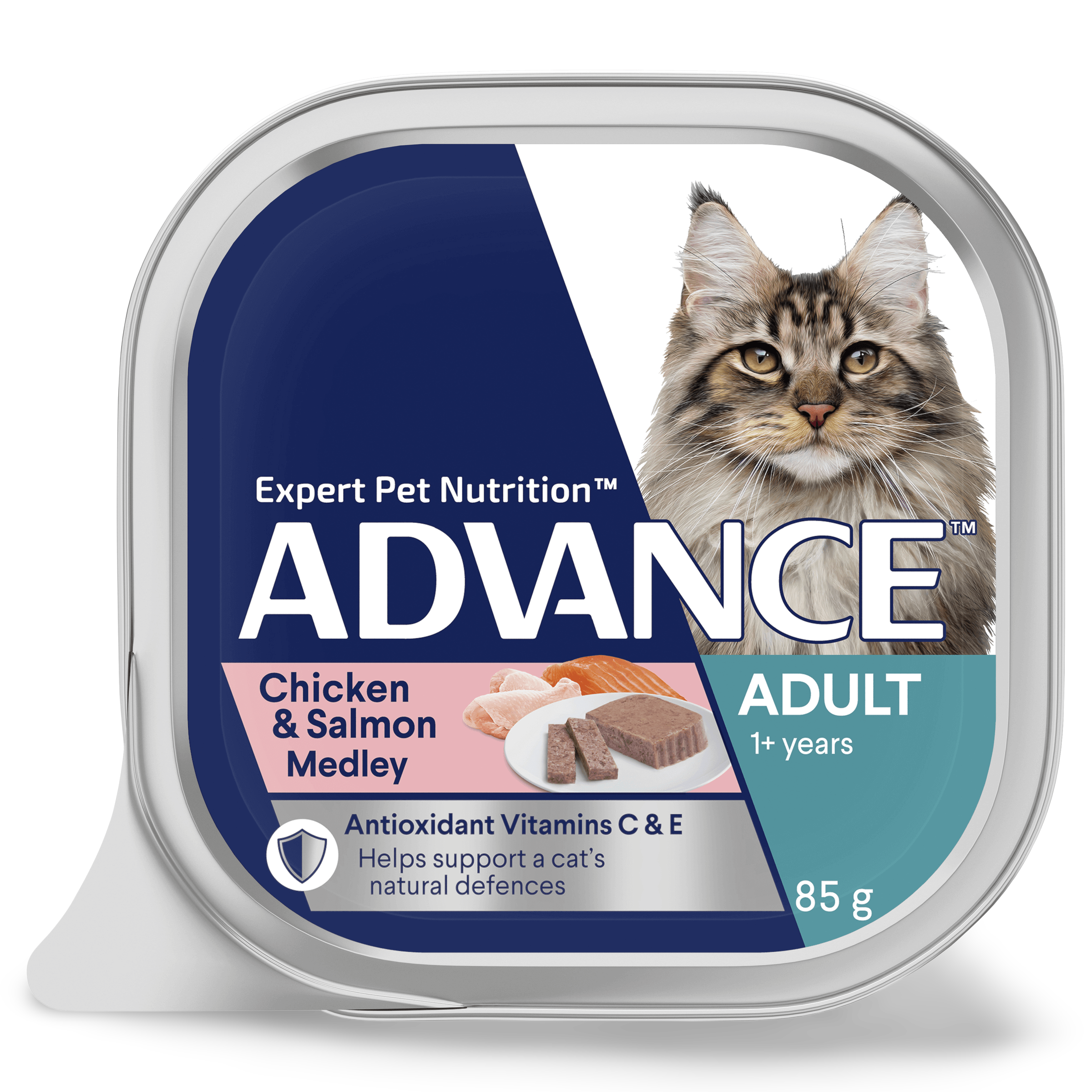 Adult Chicken And Salmon Medley Wet Cat Food Trays