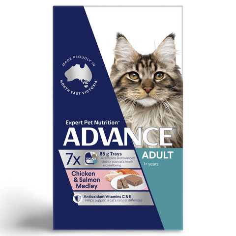 Adult Chicken And Salmon Medley Wet Cat Food Trays