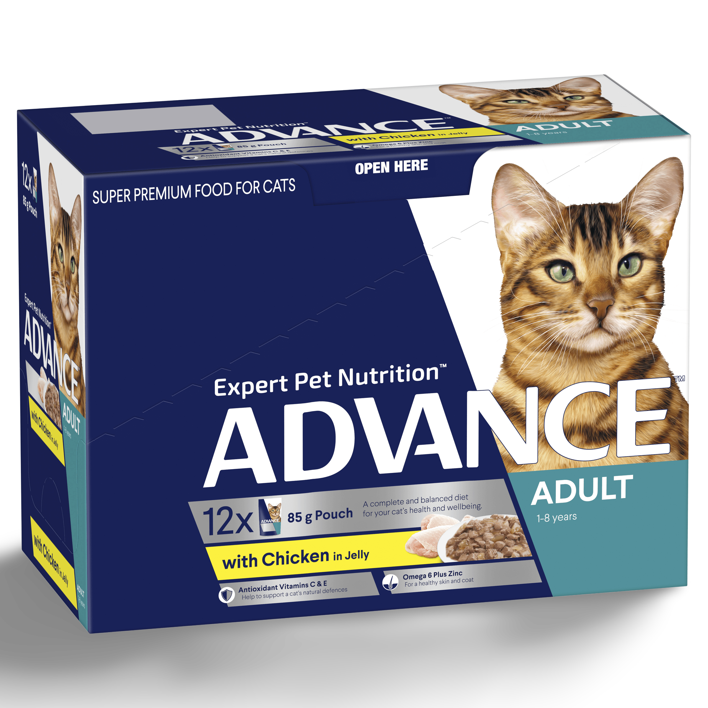 Adult Chicken In Jelly Wet Cat Food Pouches