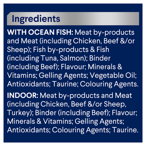 Adult Ocean Fish & Indoor Chicken And Turkey In Jelly Wet Cat Food Variety Pack