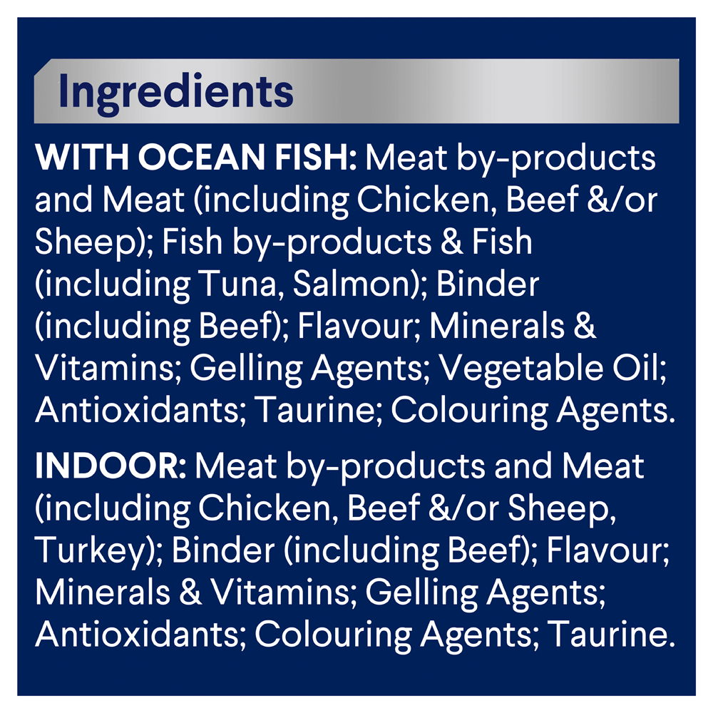 Adult Ocean Fish & Indoor Chicken And Turkey In Jelly Wet Cat Food Variety Pack