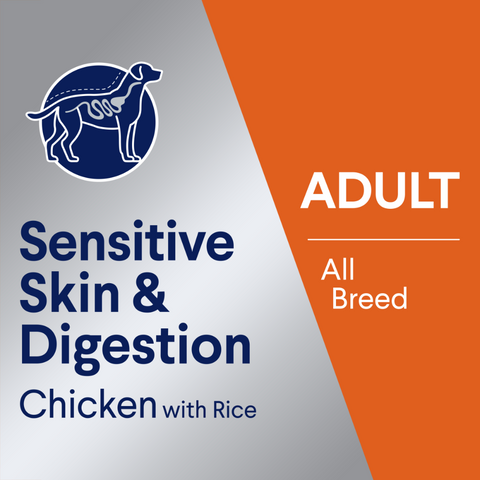 Adult Sensitive All Breed Chicken And Rice Wet Dog Food Cans