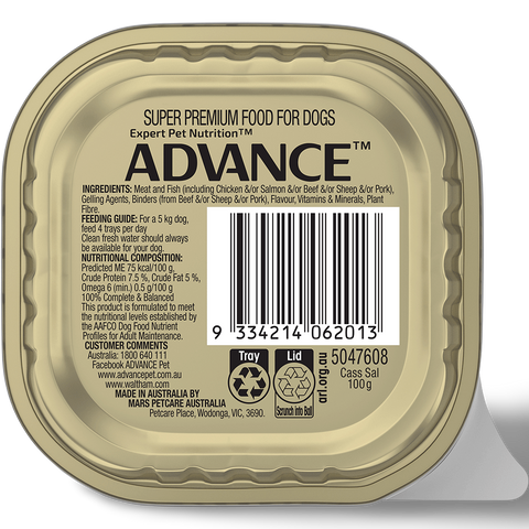 Adult Single Serve Salmon Wet Dog Food Trays