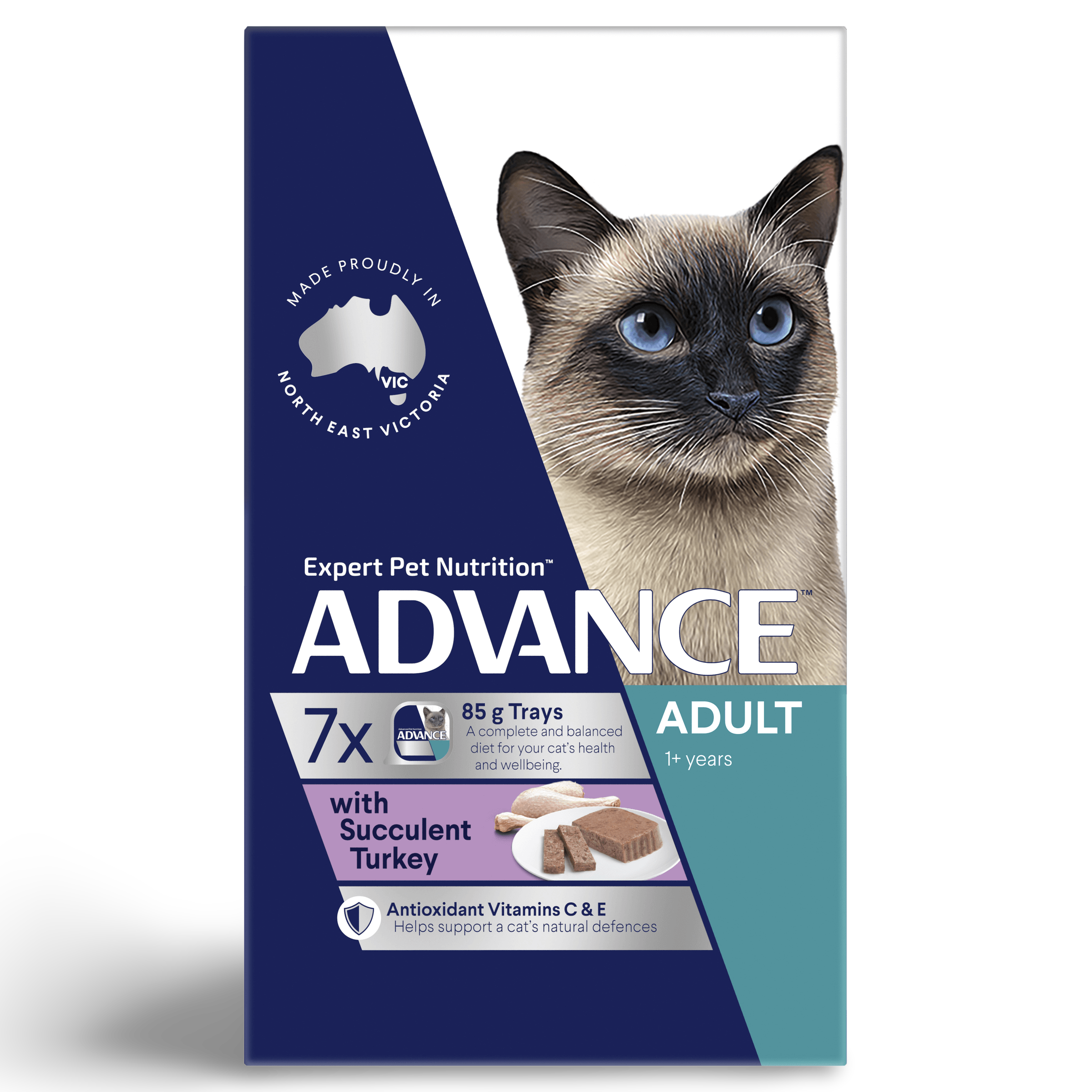 Adult Succulent Turkey Wet Cat Food Trays