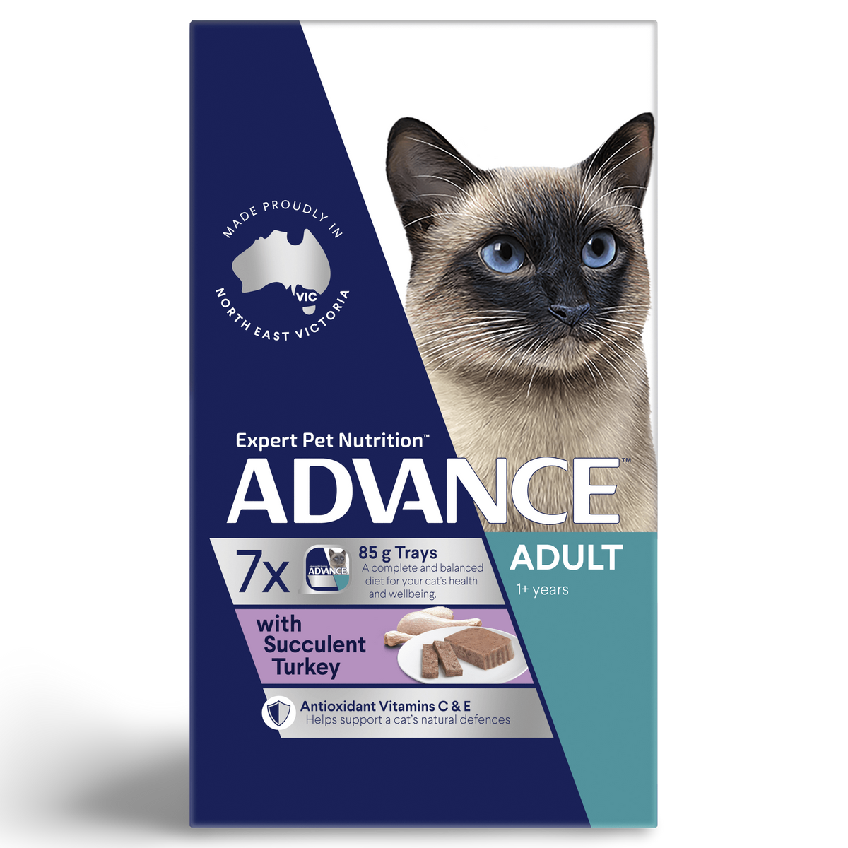 Adult Succulent Turkey Wet Cat Food Trays