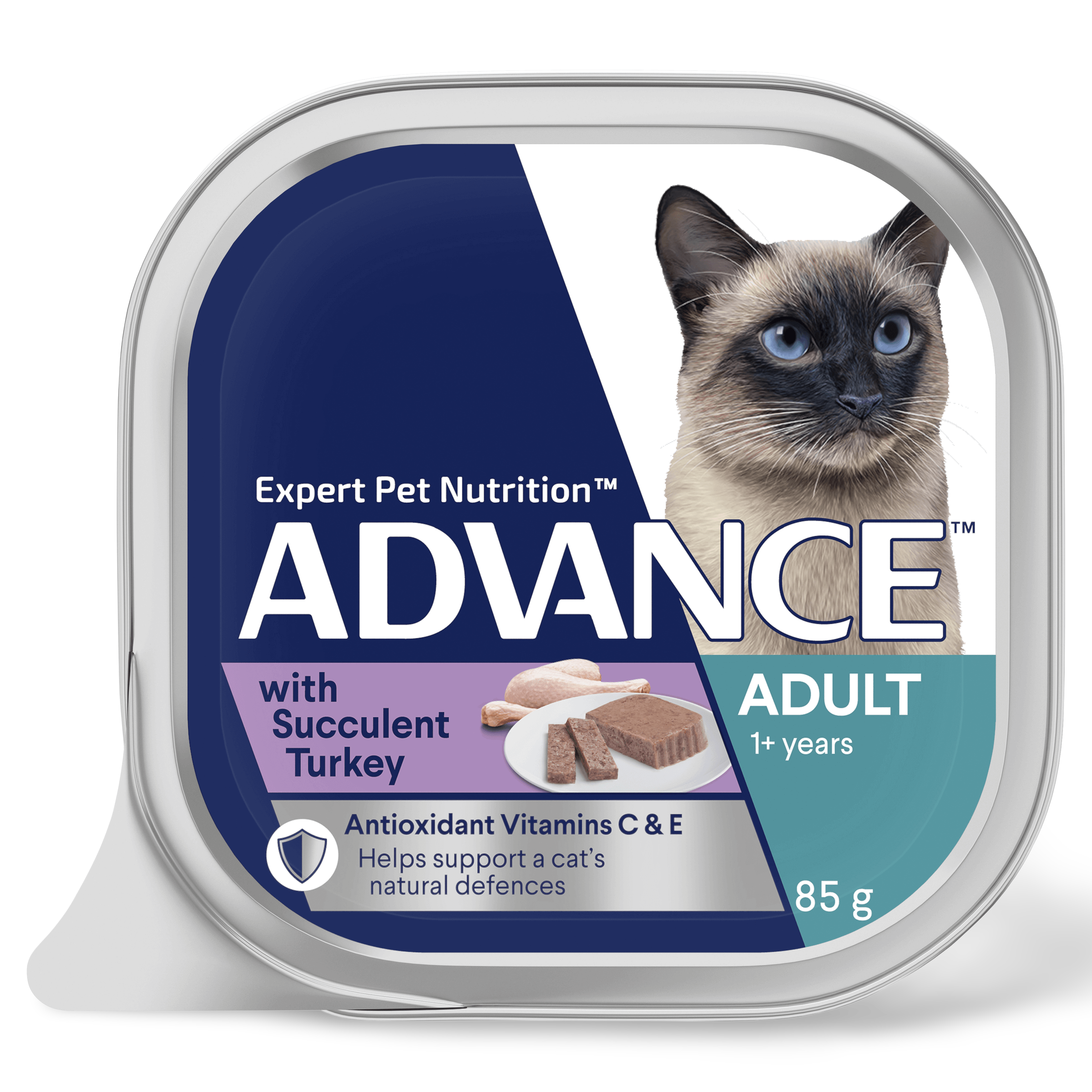 Adult Succulent Turkey Wet Cat Food Trays