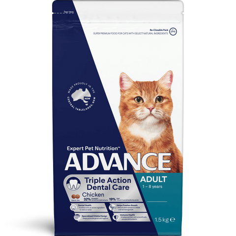 Adult Triple Action Dental Chicken Dry Cat Food