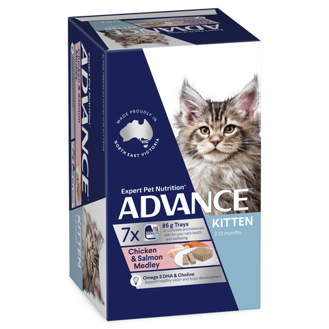 Kitten Salmon And Chicken Medley Wet Cat Food Trays