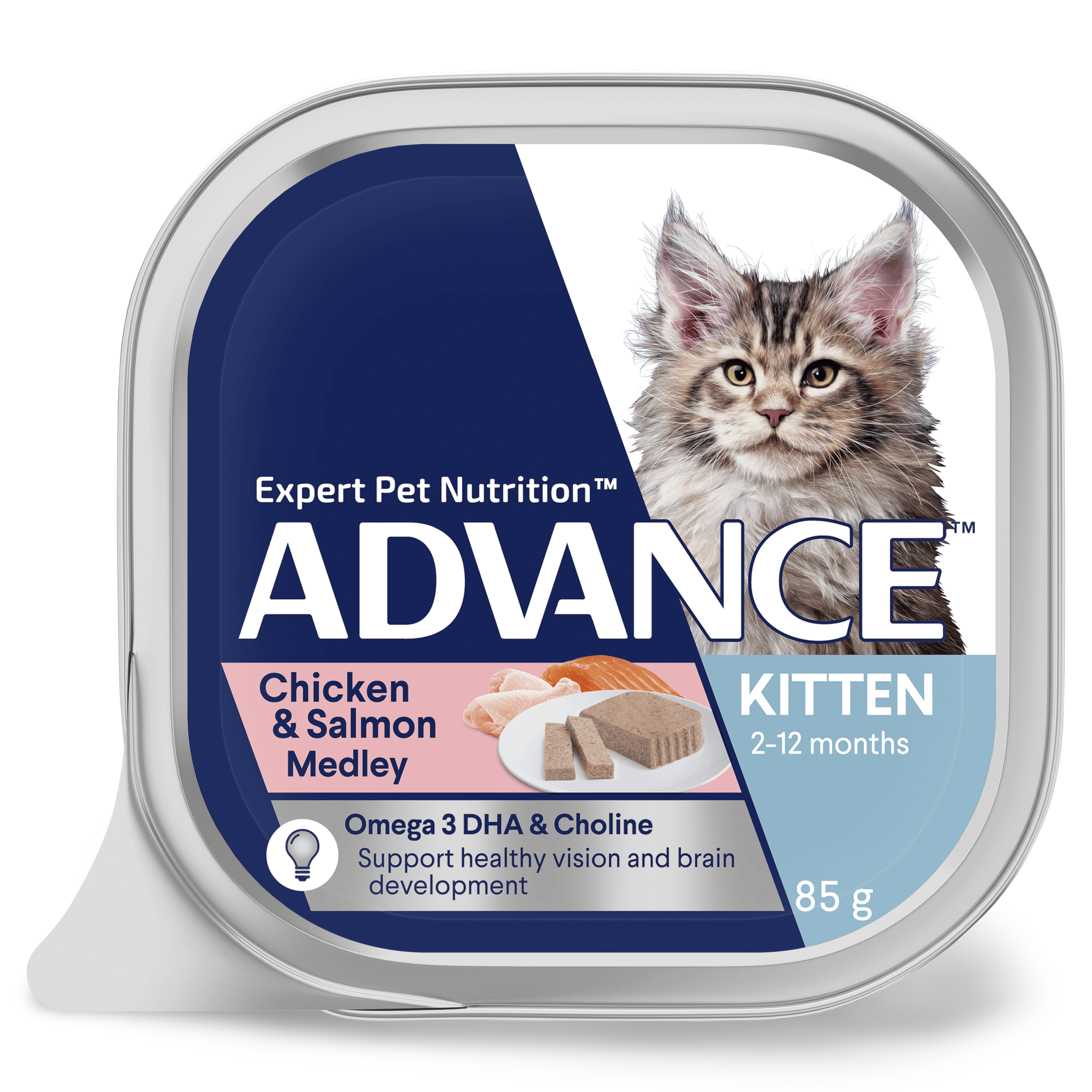 Kitten Salmon And Chicken Medley Wet Cat Food Trays