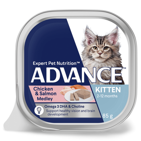 Kitten Salmon And Chicken Medley Wet Cat Food Trays