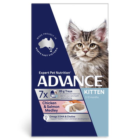 Kitten Salmon And Chicken Medley Wet Cat Food Trays