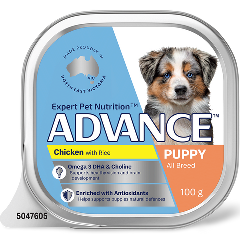Puppy Single Serve Wet Dog Food Chicken With Rice