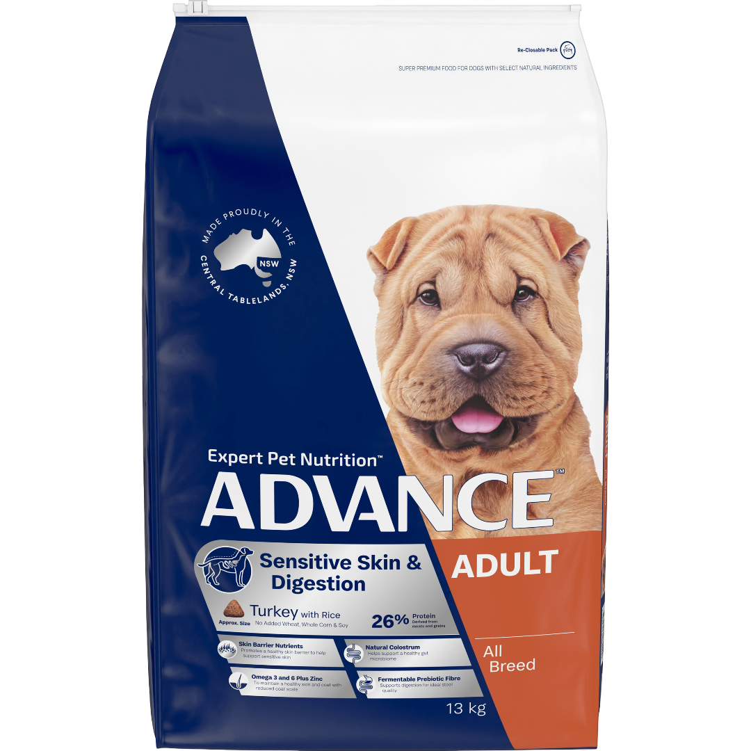 Sensitive Skin And Digestion Adult Dry Dog Food Turkey With Rice