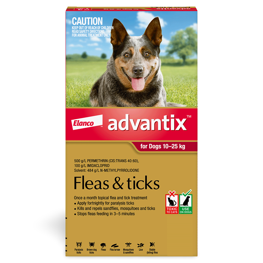 Large Dog Flea & Tick Spot-On Red