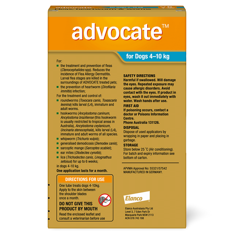 Aqua Flea & Worm Spot-On for Medium Dogs