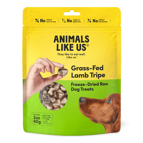 Grass Fed Lamb Tripe Freeze Dried Raw Dog Treats