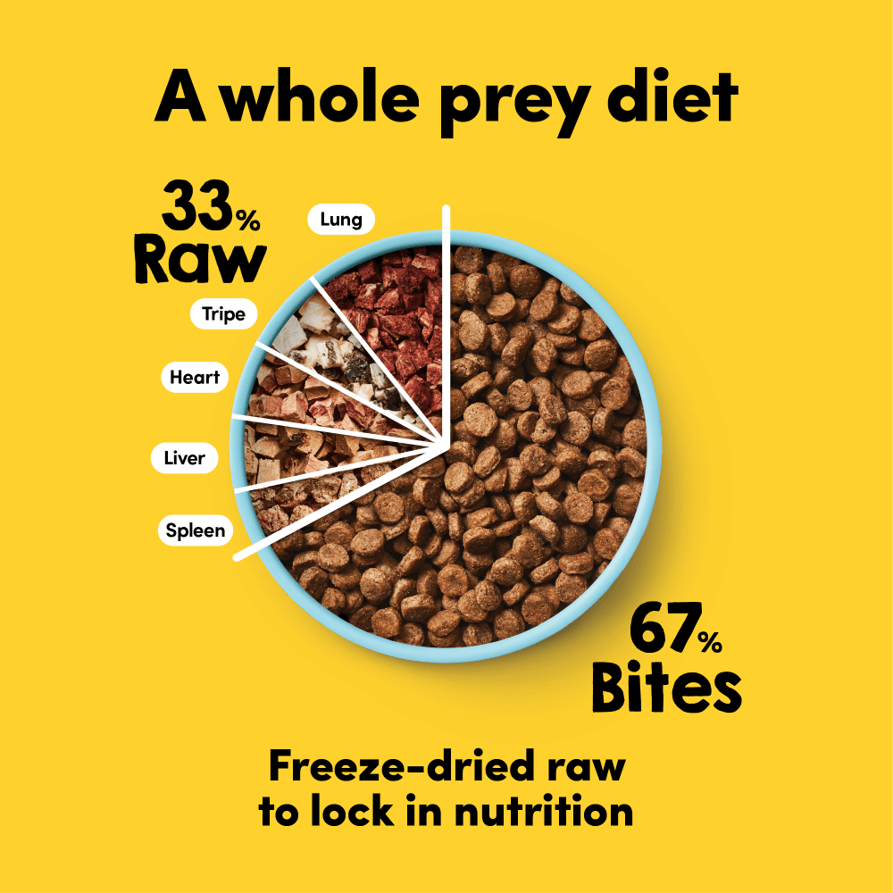 Raw Mix 33 Freeze Dried Grass Fed Beef Dry Dog Food