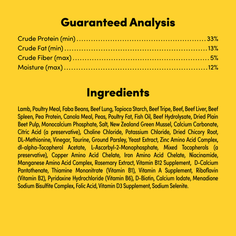 Raw Mix 33 Freeze Dried Grass Fed Beef Dry Dog Food