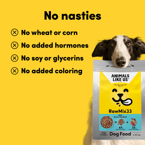 Raw Mix 33 Freeze Dried Grass Fed Beef Dry Dog Food