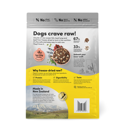 Raw Mix 33 Freeze Dried Ocean Fish Dry Dog Food