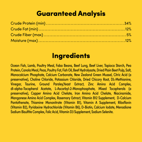 Raw Mix 33 Freeze Dried Ocean Fish Dry Dog Food