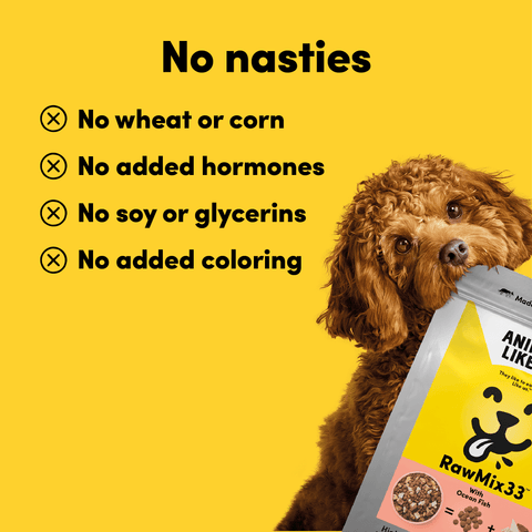 Raw Mix 33 Freeze Dried Ocean Fish Dry Dog Food