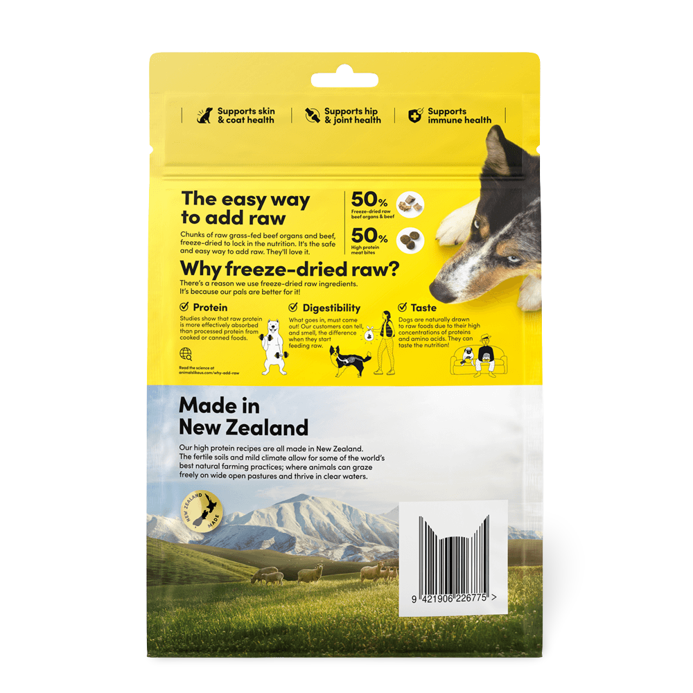 Raw Mix 50 Freeze Dried Grass Fed Beef Dry Dog Food