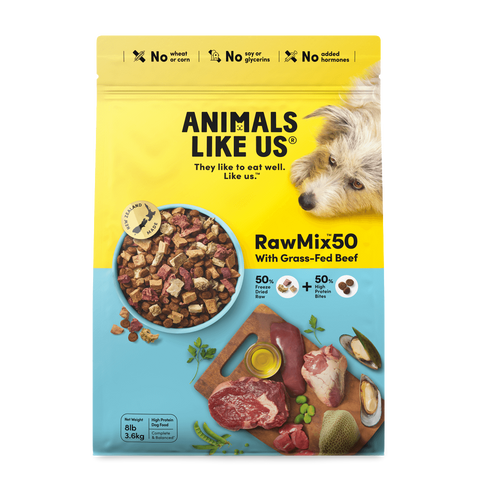 Raw Mix 50 Freeze Dried Grass Fed Beef Dry Dog Food