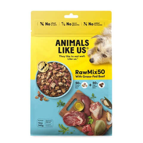 Raw Mix 50 Freeze Dried Grass Fed Beef Dry Dog Food