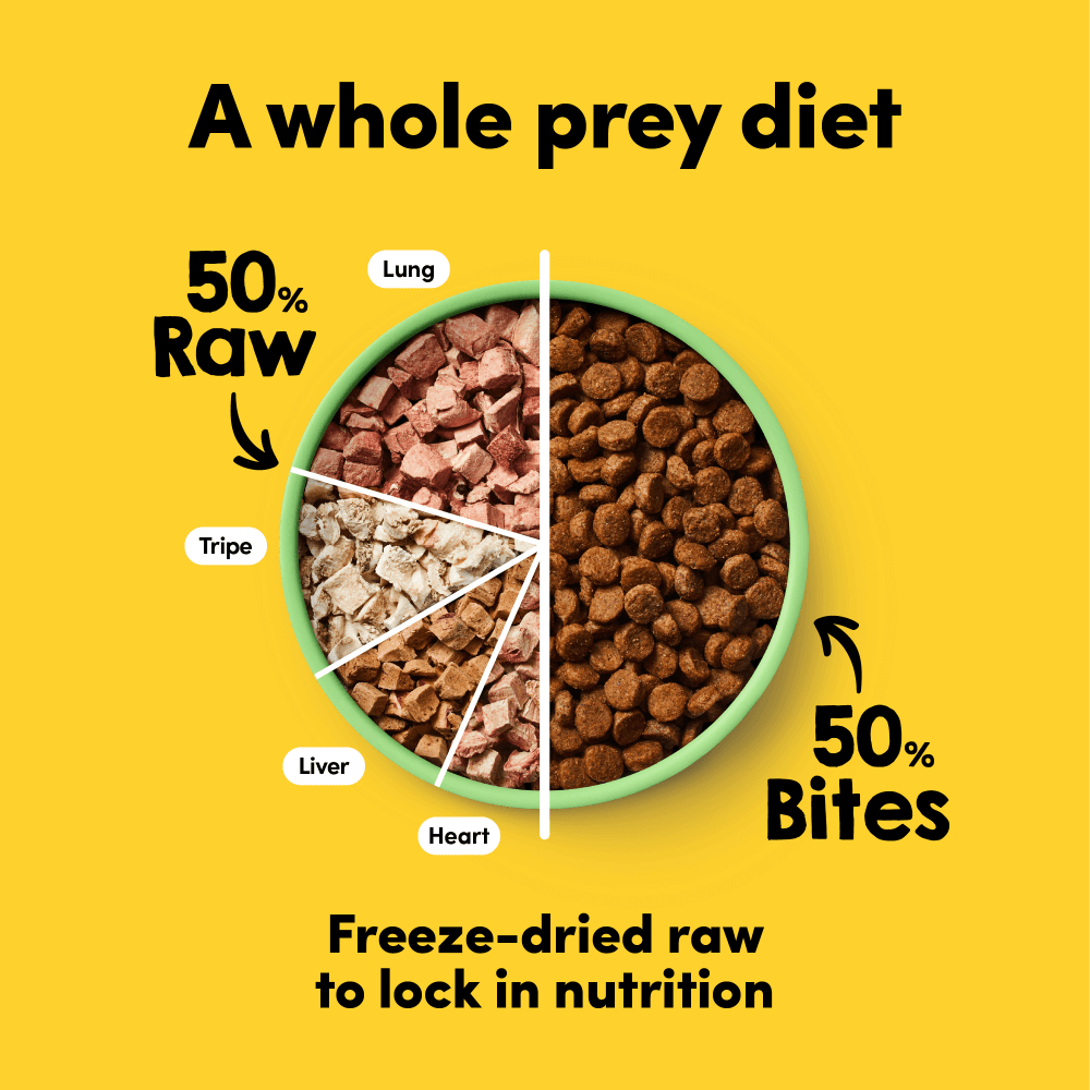 Raw Mix 50 Freeze Dried Grass Fed Lamb Dry Dog Food