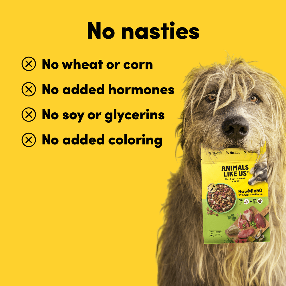 Raw Mix 50 Freeze Dried Grass Fed Lamb Dry Dog Food