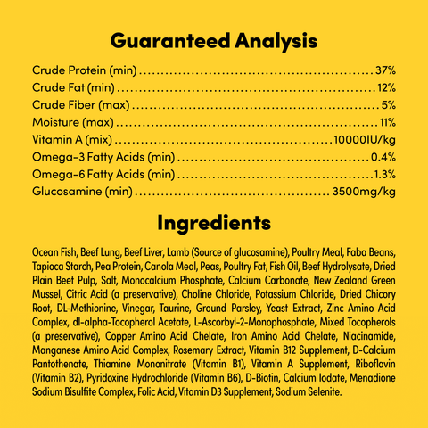 Raw Mix 50 Freeze Dried Ocean Fish Dry Dog Food