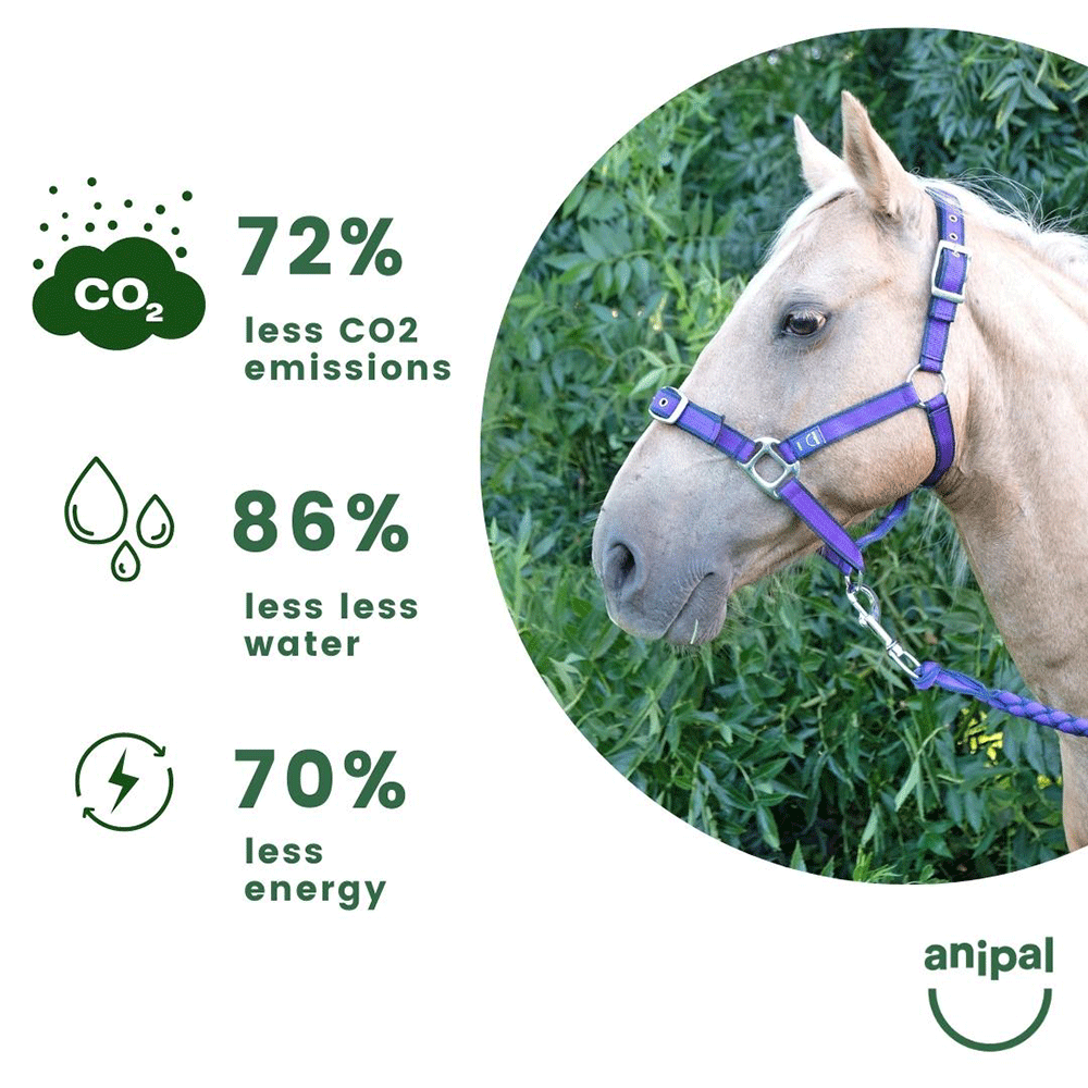 Anipal Comfort Horse Halter And Lead Autumn Lilac