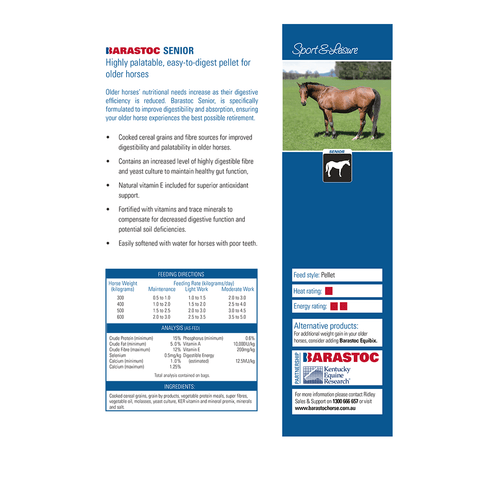 Senior Balanced Feed for Horses