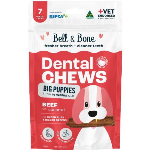 Beef Puppy Dental Chews Large